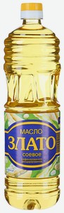 Масло соевое Злато рафинированное дезодорированное, 1 л