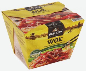 Лапша Sen Soy рисовая под китайским соусом Wok, 125 г