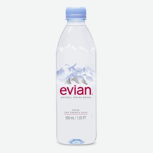Вода питьевая негазированная Evian, 0.5 л