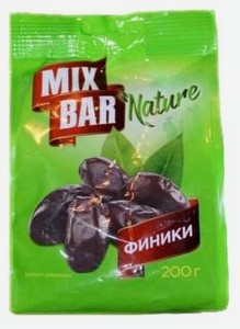 Финики Mixbar сушеные с косточкой,  200 г