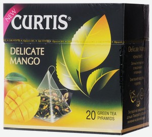 Чай зелёный Curtis Delicate с манго в пирамидках 20 шт 36 г