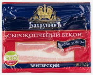 Бекон Бахрушинъ Венгерский сырокопченый нарезка 200 г