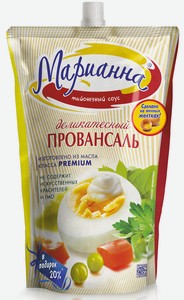 Соус майонезный Марианна деликатесный провансаль 25% 750 мл
