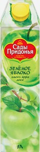 Сок Сады Придонья Зеленое яблоко, 1 л, тетрапак