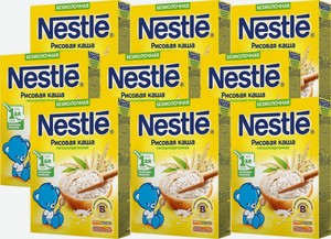 Каша Nestlé Безмолочная рисовая гипоаллергенная для начала прикорма, 200г, с бифидобактериями BL