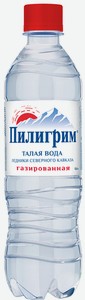Вода минеральная Пилигрим газированная, 500 мл, пластиковая бутылка