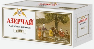 Чай черный Azercay Букет байховый в пакетиках, 25 шт, 50 г