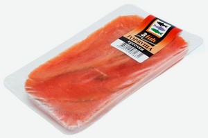 Горбуша 3Fish слабосоленая кусочки, 80 г
