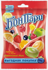 Леденцы Бон Пари Фруктовый Микс, 500 г