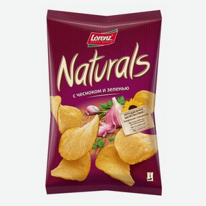 Чипсы картофельные Naturals с чесноком и зеленью, 100 г