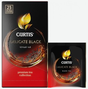 Чай черный Curtis Delicate Black, мелкий лист, 25шт/уп