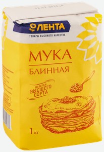 Мука блинная лента высший сорт, 1кг