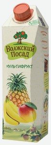 Нектар Волжский Посад Мультифрукт, 1 л, тетрапак