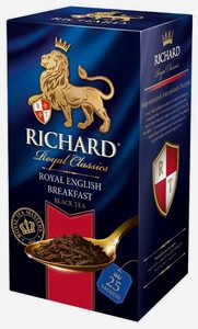Чай черный Richard Royal English Breakfast в пакетиках, 25 шт, 50 г