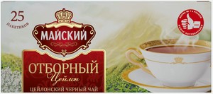 Чай черный Майский Отборный в пакетиках 25 шт, 50 г