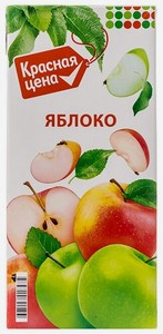 Напиток сокосодержащий Красная цена Яблоко, 1 л