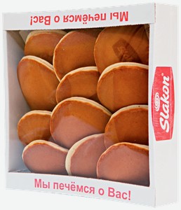 Оладьи слакон Панкейк с начинкой вареная сгущенка, 500г