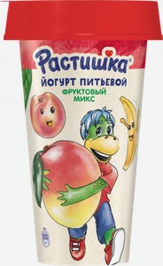 Йогурт Растишка Фруктовый микс с манго, бананом и персиком 2.8%, 190 г ...