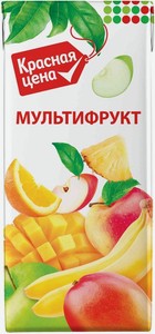 Напиток сокосодержащий Красная цена Мультифрукт, 1 л