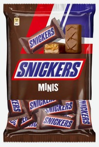 Батончики шоколадные Snickers Minis, 180 г