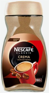 Кофе Nescafe Classic Crema растворимый 190 г