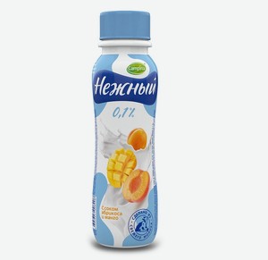  Йогуртный напиток Нежный с соком абрикоса и манго 0.1%, 285 г