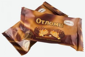 Конфеты Акконд Отломи вафельная начинка с карамелью, весовые