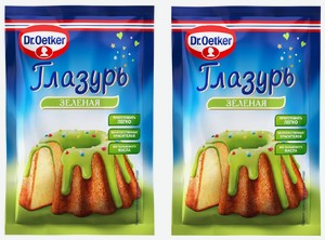 Глазурь зеленая Dr. Oetker, 90 г