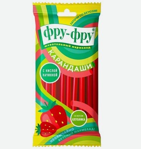 Мармелад жевательный Фру-Фру Карандаши со вкусом клубники, 80 г