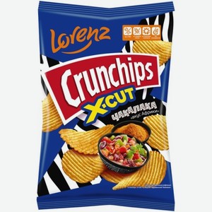 Чипсы картофельные Crunchips X-Cut со вкусом африканской Чакалаки 130 г