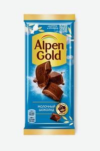 Шоколад Alpen Gold молочный, 85 г