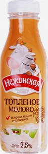 Молоко Нежинская МФ топленое 2.5% 400г 