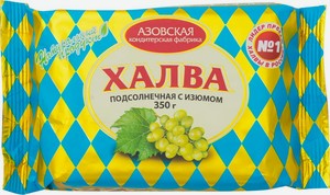 Халва Азовская кондитерская фабрика подсолнечная с изюмом, 350 г