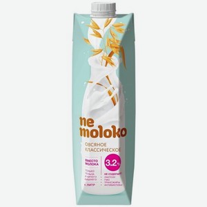 Напиток Nemoloko Овсяный классический 3.2 %, 1 л х 6 шт