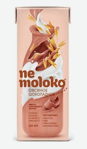 Напиток овсяный Nemoloko Шоколадный, 200 мл