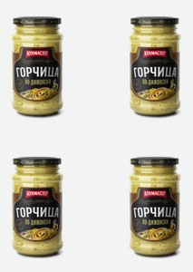 Горчица По-Дижонски Кухмастер 4шт по 210гр