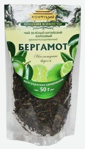 Чай зеленый Конфуций с бергамотом листовой, 50 г