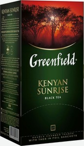 Чай черный Greenfield Kenyan Sunrise в пакетиках, 25 шт, 50г