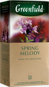 Чай черный Greenfield Spring Melody в пакетиках, 25 шт, 37.5 г