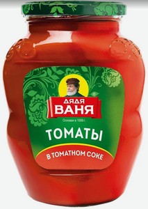 Томаты в томатном соке Дядя Ваня, 1.8 кг