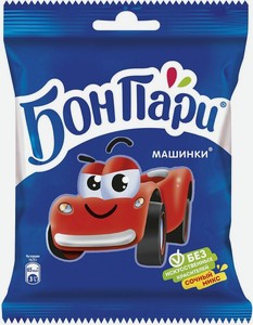 Жевательный мармелад Бон Пари Машинки, 75 г