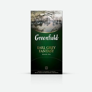 Чай черный Greenfield Earl Grey Fantasy в пакетиках 25 шт.