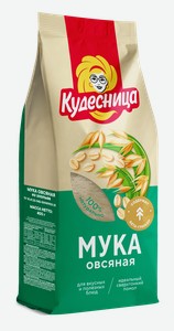 Мука Кудесница овсяная из хлопьев, 400 г