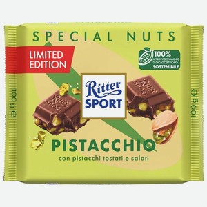 Шоколад молочный Ritter Sport Фисташка, 100 г