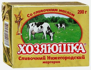 Маргарин Хозяюшка Нижегородский сливочный 60%, 200 г