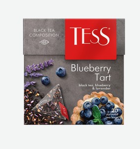 Чай черный Tess Blueberry Tart 20 шт, 36 г