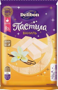 Пастила Delibon со вкусом ванили, 220г