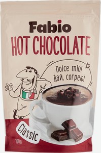 Напиток сухой растворимый Fabio "Classic Горячий шоколад" 100 грамм