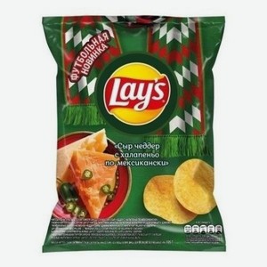 Чипсы Lay`s Сыр чеддер с халапеньо по-мексикански 105 гр