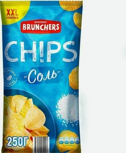 Чипсы Brunchers из натурального картофеля, 250г